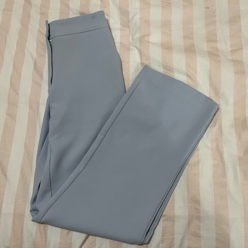 Blue Wide Leg Trousers